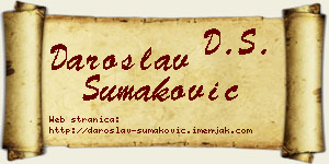 Daroslav Šumaković vizit kartica